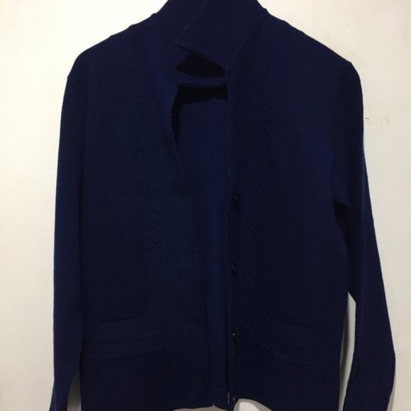 VINTAGE WOOL CARDIGAN SWEATER SIZE M - Picture 2 of 6